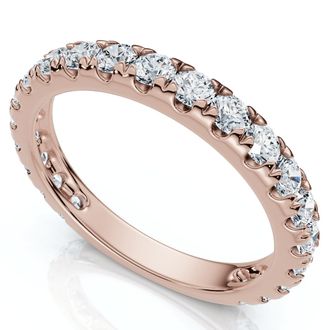 Pompeii3 84Ct Womens Diamond 3/4 Eternity Wedding Ring 14k Gold Lab Grown