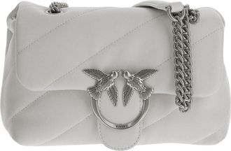Pinko Mini Puff Shoulder Bag with Love Birds Diamond Cut Detail