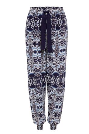 Carolina K Womens Genie Pants In Ikat Blue