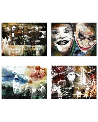 Ready2HangArt Ready2hangart Gangstars 4-Piece Canvas Wall Art By Tristan Scott