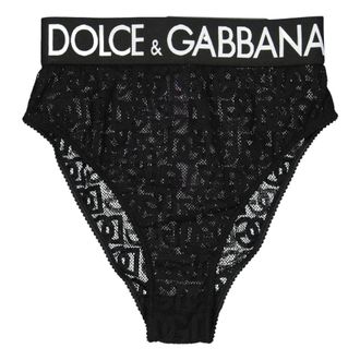 Dolce & Gabbana Culotte DG - Dames - Ondergoed - Zwart - Maat: L Katoen