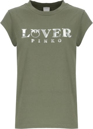 Pinko Pinko, Dames, Tops, Groen, Maat: L Katoen