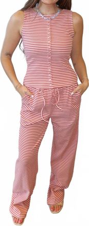 Bailey Rose Sands Stripe Set In Pink