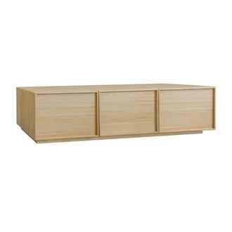 Sweeek Mueble de tv de 3 puertas, madera, 180cm, color natural