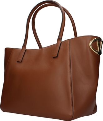 Valentino Garavani Womens Leather Tote Brown