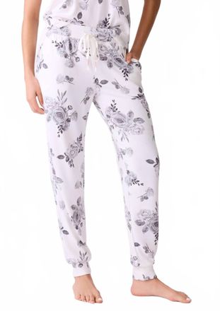 PJ Salvage Feeling Love Banded Sleep Pant In Ivory