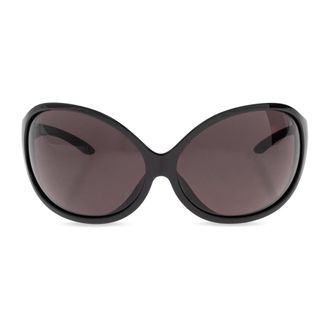 Balenciaga Sunglasses, female, Black, Size: ONE SIZE Phantom Round Sunglasses