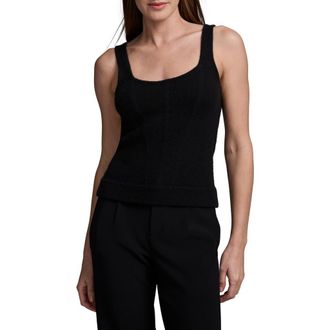 Nic+Zoe Luxe Cashmere Sweater Tank in Caviar at Nordstrom Rack, Size X-Small