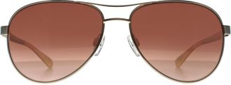 Ted Baker Aviator Unisex Black Brown Gradient TB1271 Oliver Metal - One Size