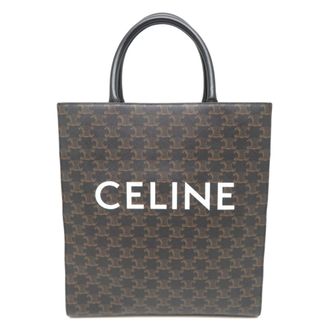 Celine Brown Pvc Leather Tote Bag (Pre-Owned)