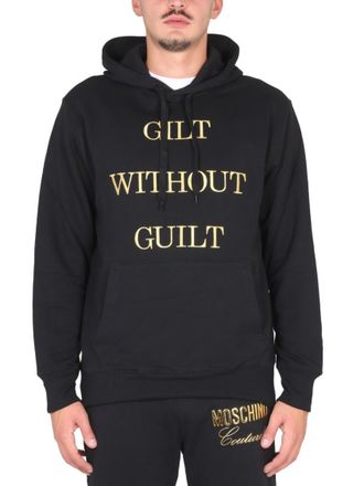 Moschino Black Graphic Hood Sweatshirts