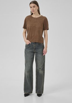 MY ESSENTIAL WARDROBE Leren shirt PetraMW Leren shirt Oversize fit