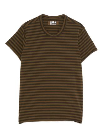 Labo Art Rico striped short-sleeve T-shirt - women - Cotton/Elastane - 00 - Brown