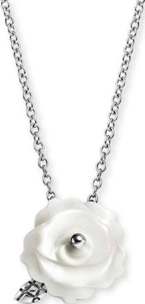 Engelsrufer Womens ERN-ROSE-ZI Ladies Rose Necklace - Multicolour Sterling Silver - One Size