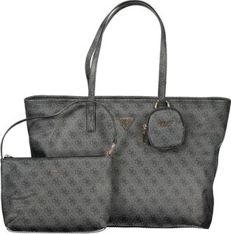 Guess Grigio Poliuretano Women Womens Handbag