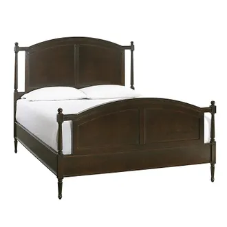 Ballard Designs Casa Florentina Emile Bed - Deep Walnut, Queen - Ballard Designs