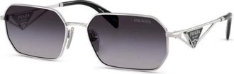 Prada Sunglasses, female, Gray, Size: 58 MM PR A51S 1Bc90A Sunglasses