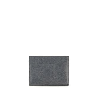 Balenciaga Womens Gray Lamb Ovis Aries Wallet