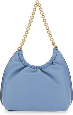 Michael Michael Kors Womens Shoulder Bag Sm Cinch Conv Shldr Light Blue Leather Cow