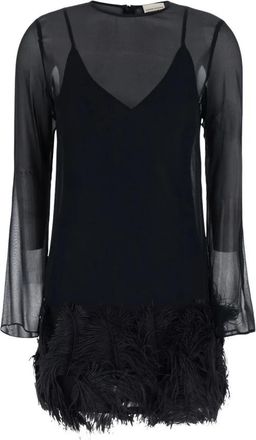 Semicouture Kleedjes - Dames - Feestkleedjes - Zwart - M - Kleedjes