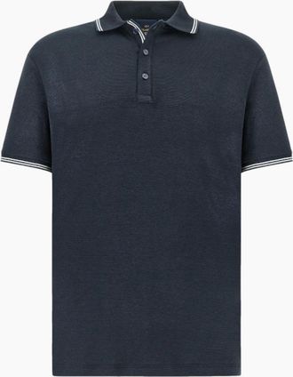 Paul & Shark Mens Paul & Shark Tipped Polo Shirt 013 Navy - Black - Size: 44