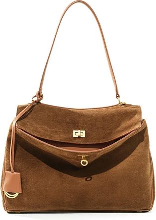 Generic Compatible For Womens Suede genuine leather Bag Shoulder Handbag Large Capacity Single Tote(G)