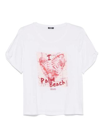 Liu Jo slogan-print T-shirt - White