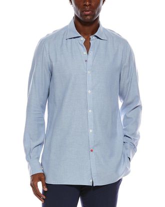 Isaia Cashmere-Blend Sport Shirt