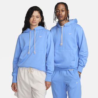 Nike Mens Standard Issue Dri-FIT Pullover Basketball Hoodie in Blue | DQ5818-412