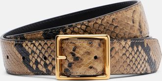 Nili Lotan Cintur&oacute;n Gabriele de piel grabada