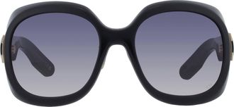 Dior Dior Lady 9522 R2F Smoke Gradient Round Ladies Sunglasses CD40114F 01B 58