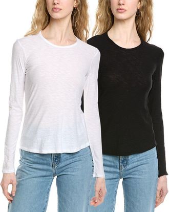James Perse 2pk Crew Neck T-Shirt