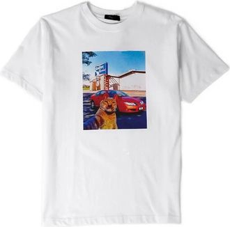 Dime Cat Selfie T-shirt - unisex - Cotton - L - White