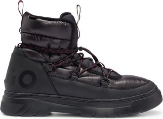 HUGO BOSS Hugo Mens Urian Ankle Boots with Lace-Up Closure in Black - Size UK 6