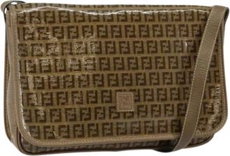 Fendi Pre-owned Cross Body Bags, female, Beige, Size: ONE SIZE Pre-owned Canvas fendi-bags