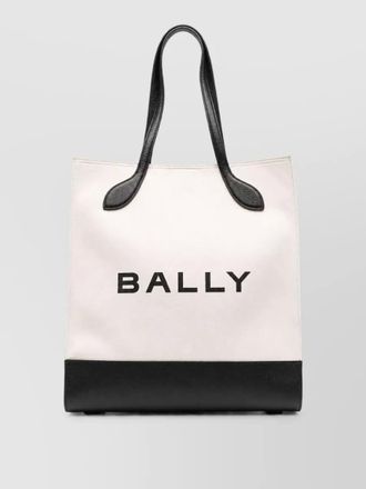 Bally bar keep on leather tote bag