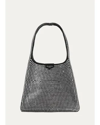 Alaia Hobo Small Studded Leather Hobo Bag