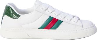 Gucci Ace Sneaker - Dames - Sneakers - Wit - 37 1/2 EU - Leer - Schoenen