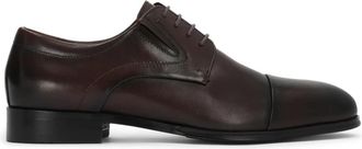Kazar Half Toe Cap Toe Derby Schoenen - Heren - Nette schoenen - Bruin - 45 EU - Leer - Schoenen