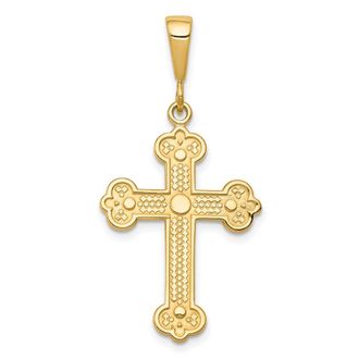 Diamond2Deal 10k Yellow Gold Cross Charm