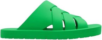 Bottega Veneta Schuifregelaars - Heren - Sandalen - Groen - 42 EU - Schoenen