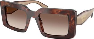 Prada PR D01SF Asian Fit 00K10S Womens Sunglasses Tortoiseshell Size 53
