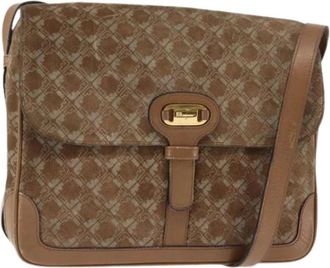 Ferragamo Pre-owned Su&egrave;de Schoudertas - Dames - Vintage Schoudertas - Beige - ONE Size - Su&egrave;de - Vintage