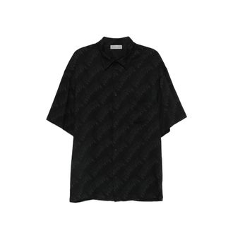 Balenciaga Print Short-sleeve Shirt