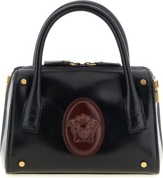 Versace Black Roomy Small Satchel