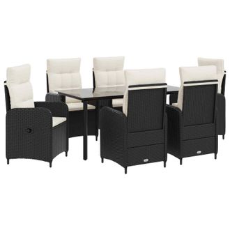 vidaXL Juego De Mesa Y Sof&aacute; Con Coj&iacute;n Con Almohada 7 Pcs Vidaxl