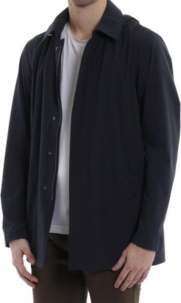 Herno City Water-Resistant Coat In Navy