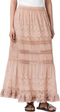 AllSaints Camille Maxi Skirt in Crystal Pink at Nordstrom, Size 10 Us
