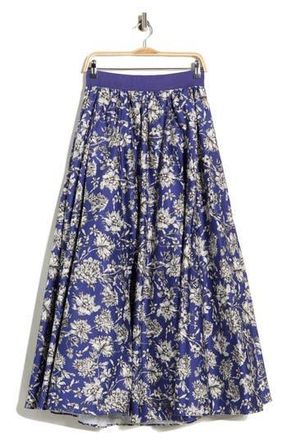 Alice & Olivia Nilda Maxi Skirt in Blooming Wild Indigo at Nordstrom Rack, Size 14