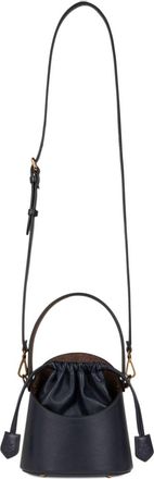 Etro small Saturno leather crossbody bag - women - PVC/Polyester/Lambskin/Calf Leather - One Size - Blue